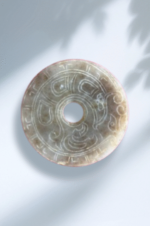 西周凤鸟纹玉壁