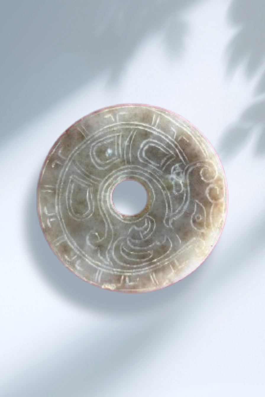 西周凤鸟纹玉壁